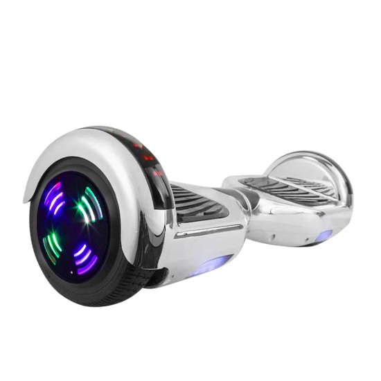 Elektromos Hoverboard GoKart Szett Lengéscsillapítókkal, 6.5 colos, Regular ElectroSilver Junior, Standard Hatótávolság, Piros HoverKart Lengéscsillapítókkal, Smart Balance 2
