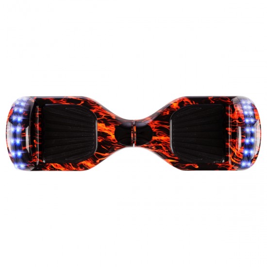 Elektromos Hoverboard Standard GoKart Szett, 6.5 colos, Regular Flame Junior, Standard Hatótávolság, és Fekete Hoverkart, Smart Balance 4